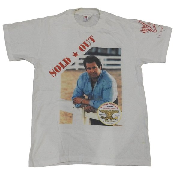 Vintage 1990s Wayne Newton Inaugural Theatre Opening SOLD OUT T-Shirt Medium - Picture 1 of 8